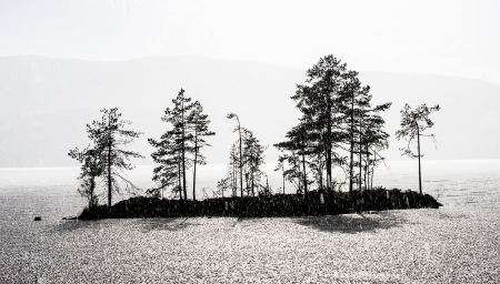 Samsjøen i sprutregn