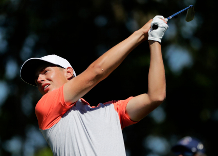 Kristoffer Reitan storspilte på torsdagens runde i på europatouren i Kenya.