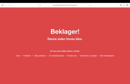 Arbeiderpartiets nettomtale av at de har innført gratis ferger før valget, er blitt fjernet.