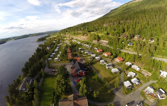 Utvika camping - arkivfoto