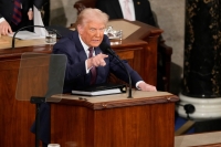 President Donald Trump holder talen om rikets tilstand i Kongressen.